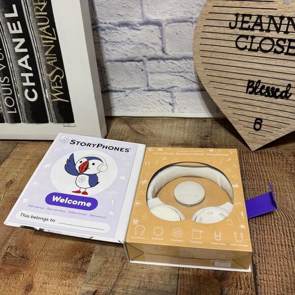 Storytelling Foldable Bluetooth Kids Headphones Screen-Free Storytime-New - Picture 6 of 11